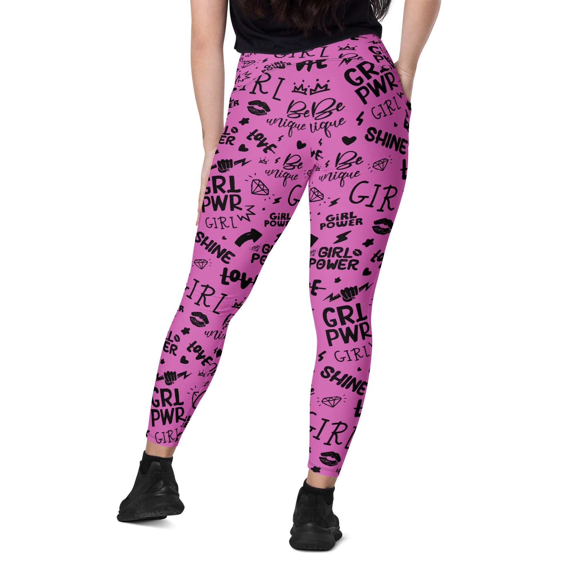 Girl Power Leggings with Pockets | All Sizes